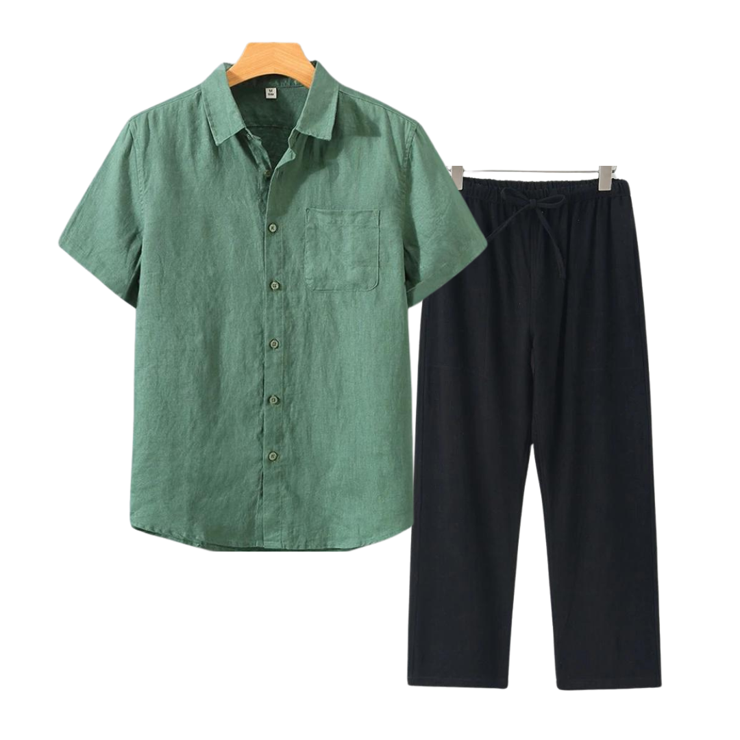 MASON | Relaxed Fit Shirt And Pants Set For Summer