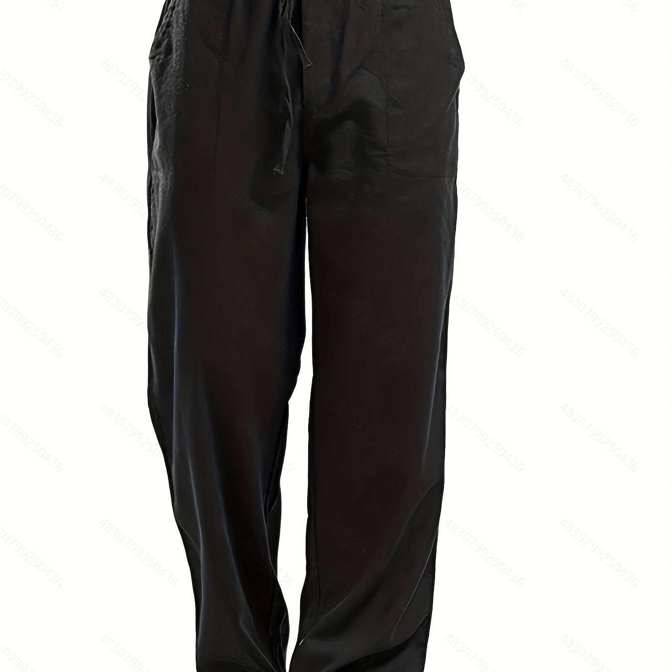 Felix | Men's Loose-Fit Trousers in Cotton-Linen Blend with Elastic Waistband