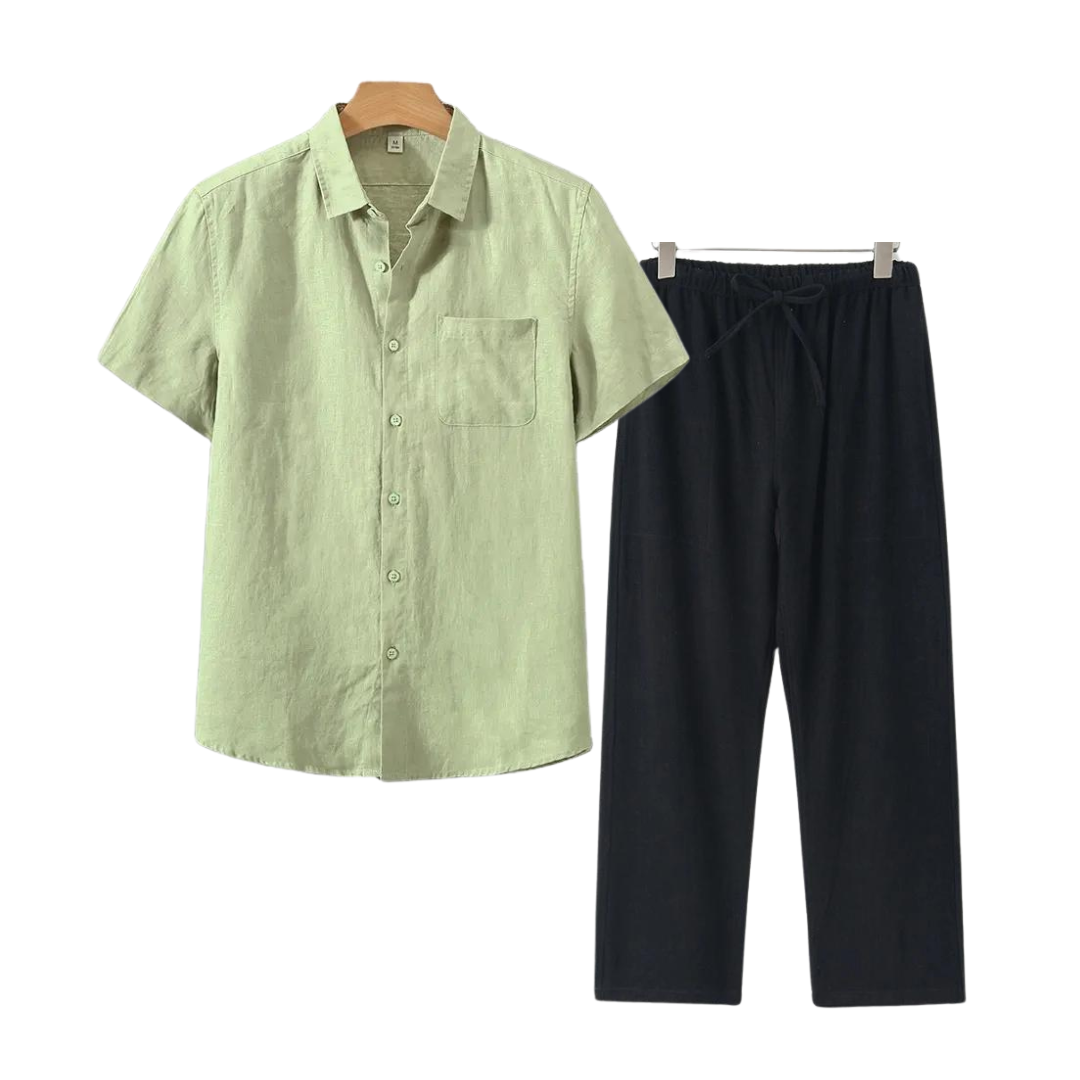 MASON | Relaxed Fit Shirt And Pants Set For Summer