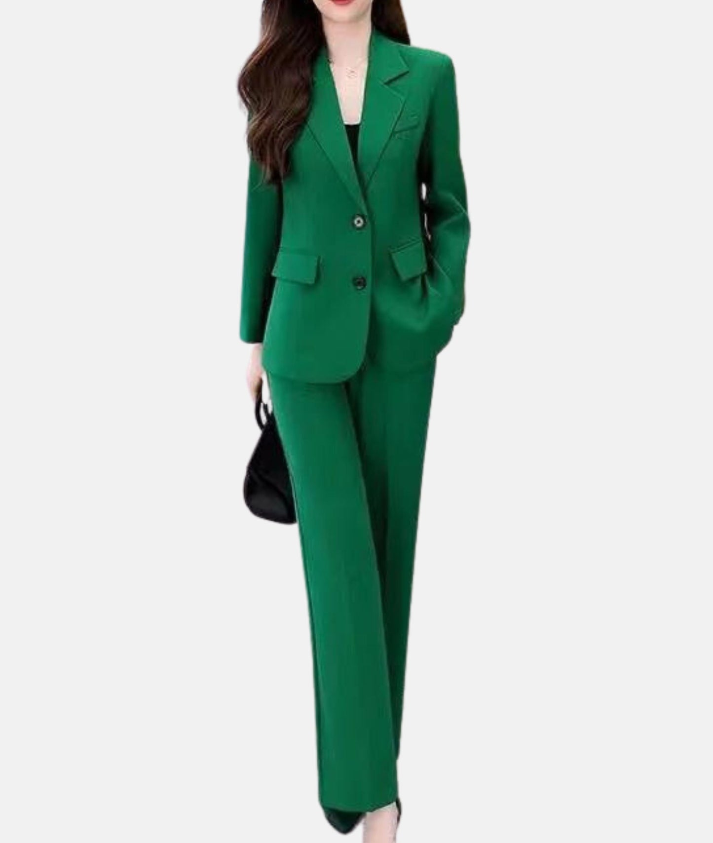 HAILY | Chic Tailored Trouser Suit with Structured Blazer