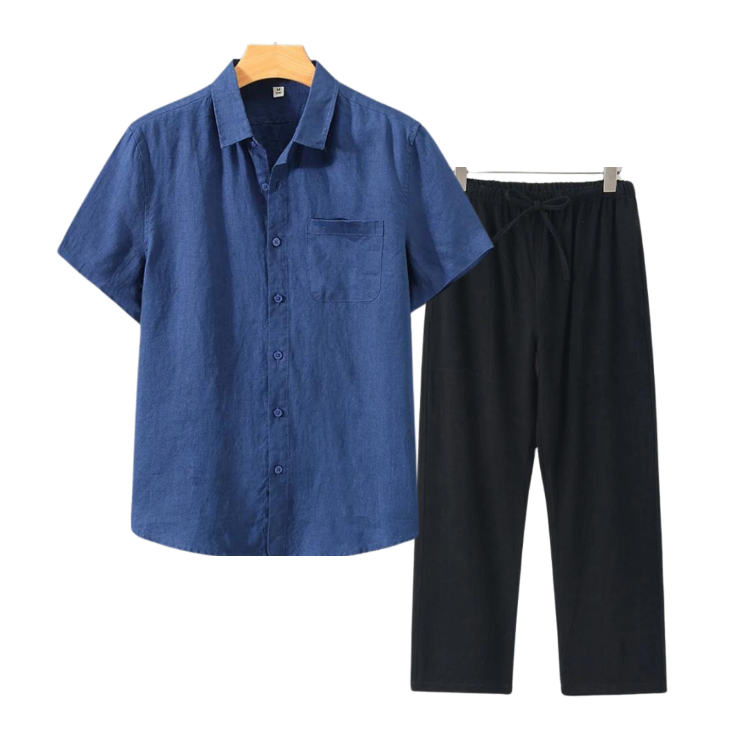MASON | Relaxed Fit Shirt And Pants Set For Summer