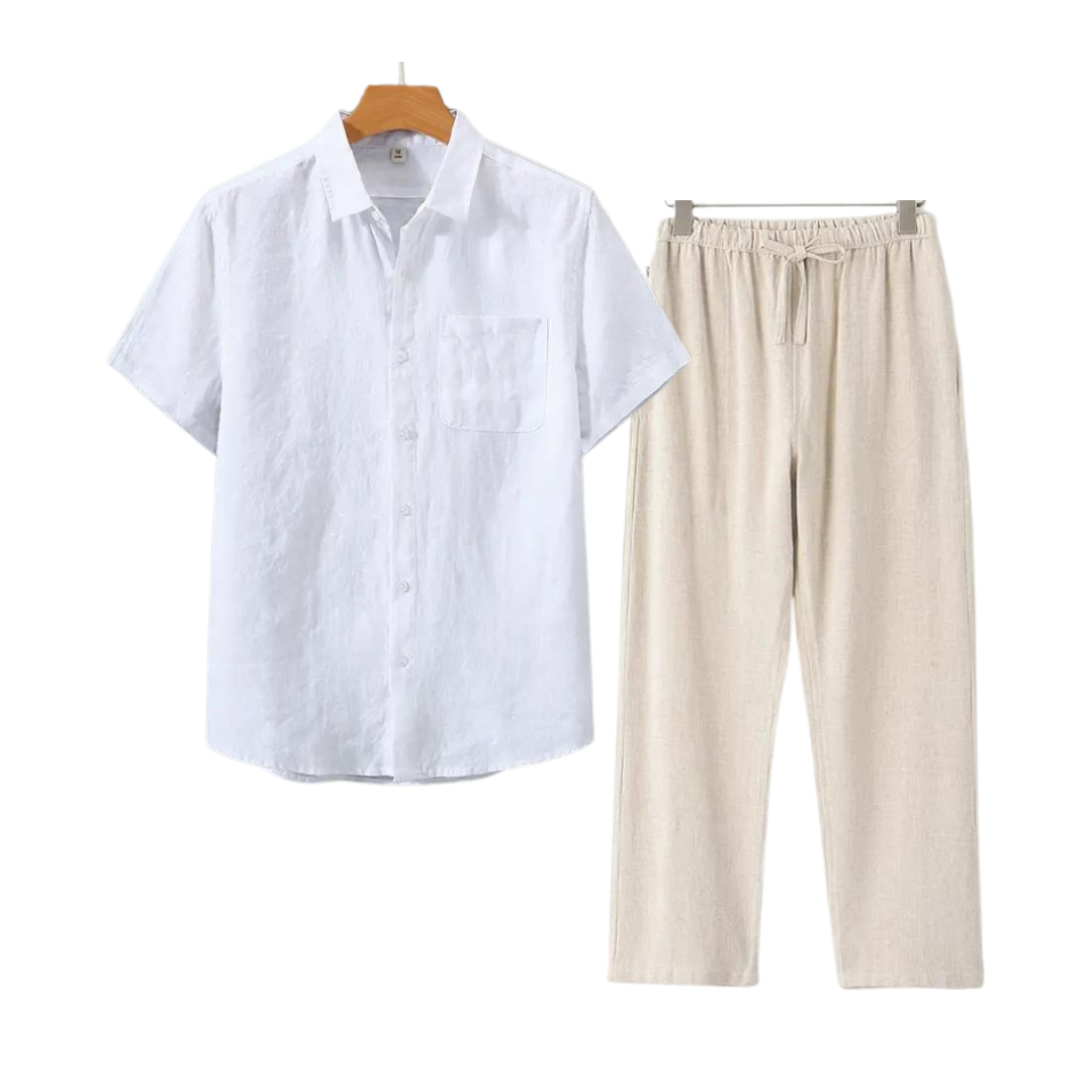 MASON | Relaxed Fit Shirt And Pants Set For Summer