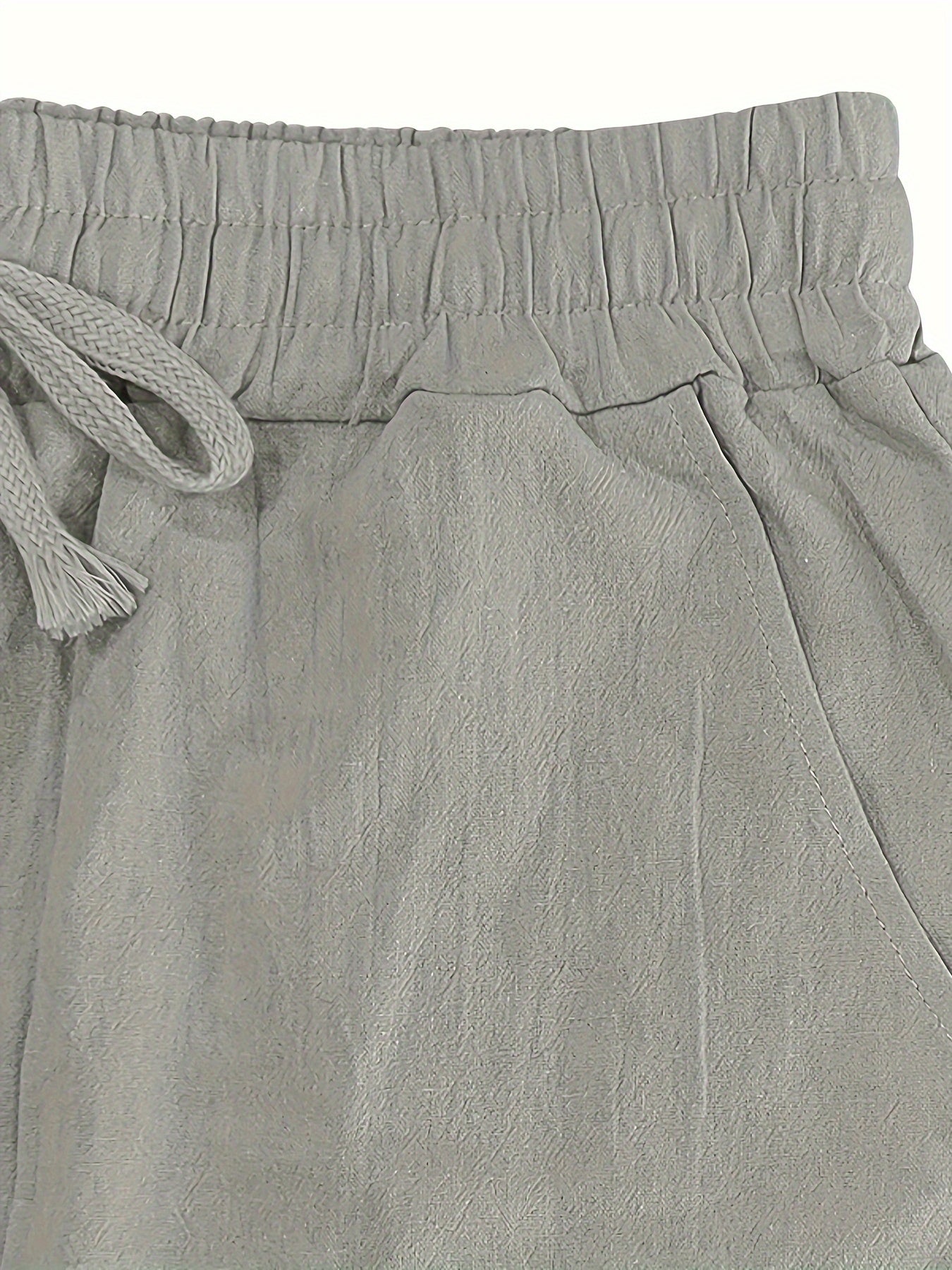 Daan | Solid Color Casual Cotton-Linen Trousers