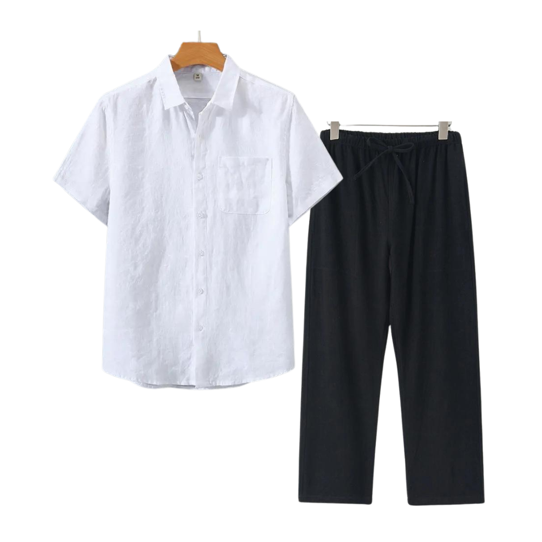 MASON | Relaxed Fit Shirt And Pants Set For Summer