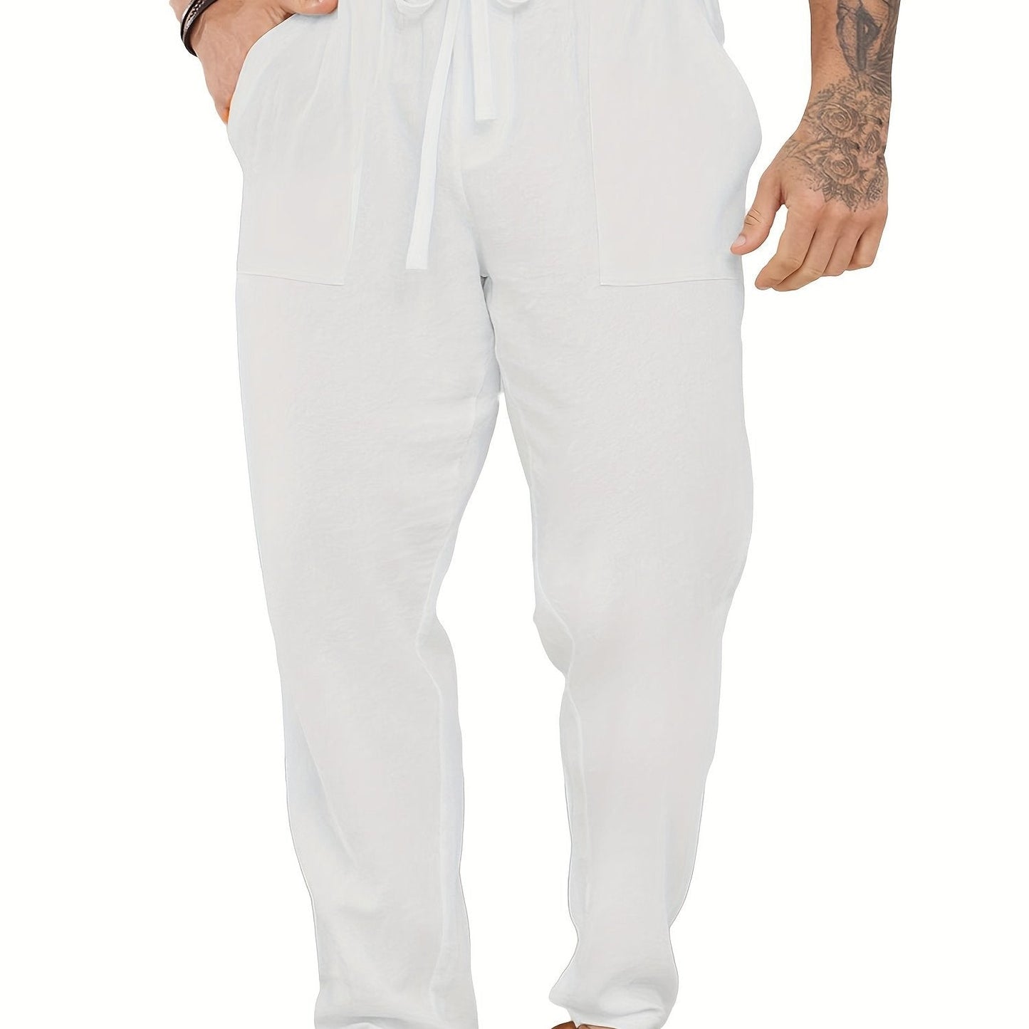 Jasper | Lightweight Casual Summer Pants with Drawstring and Elastic Waist