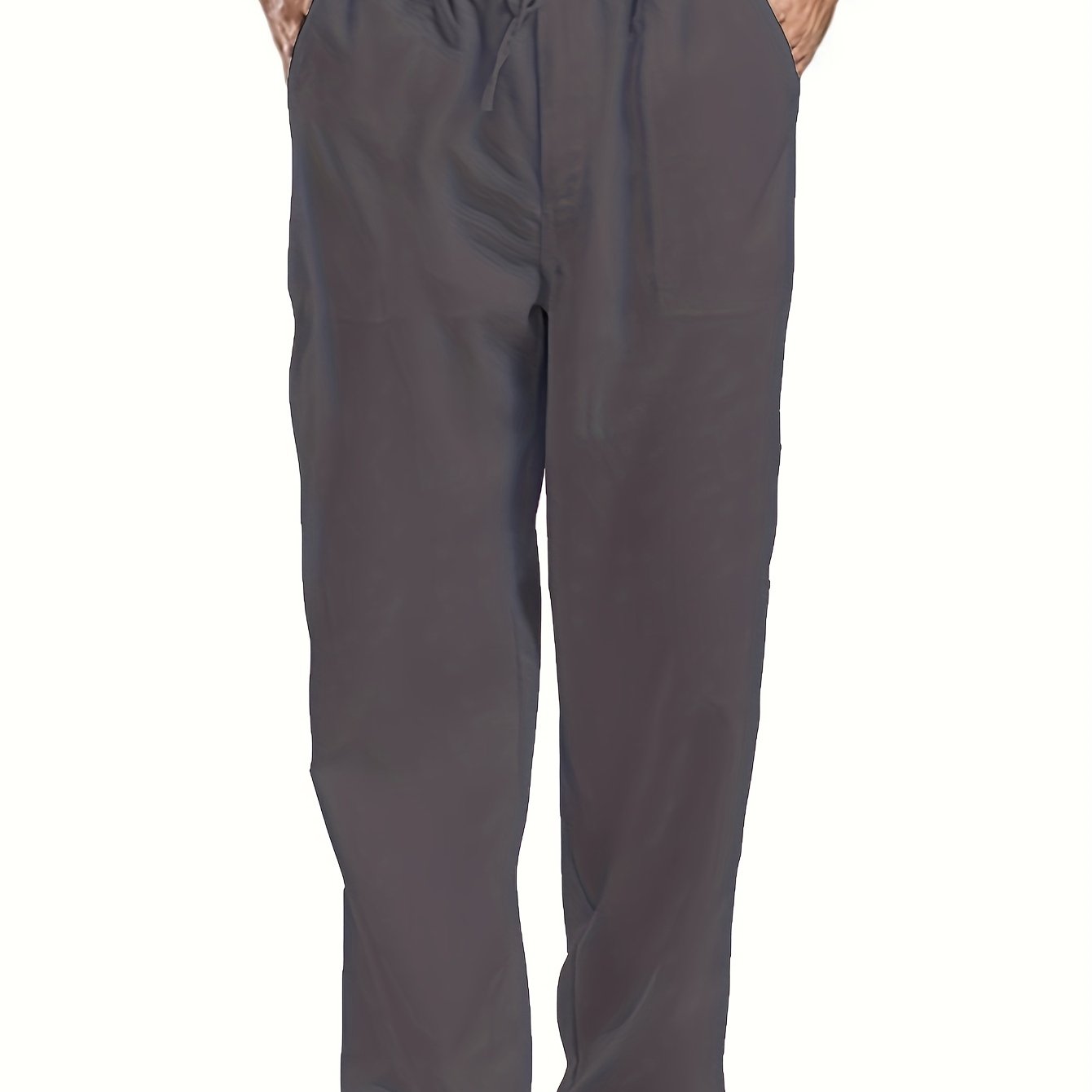 Felix | Men's Loose-Fit Trousers in Cotton-Linen Blend with Elastic Waistband