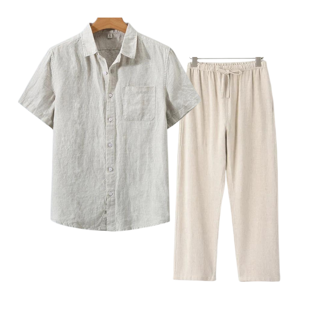 MASON | Relaxed Fit Shirt And Pants Set For Summer