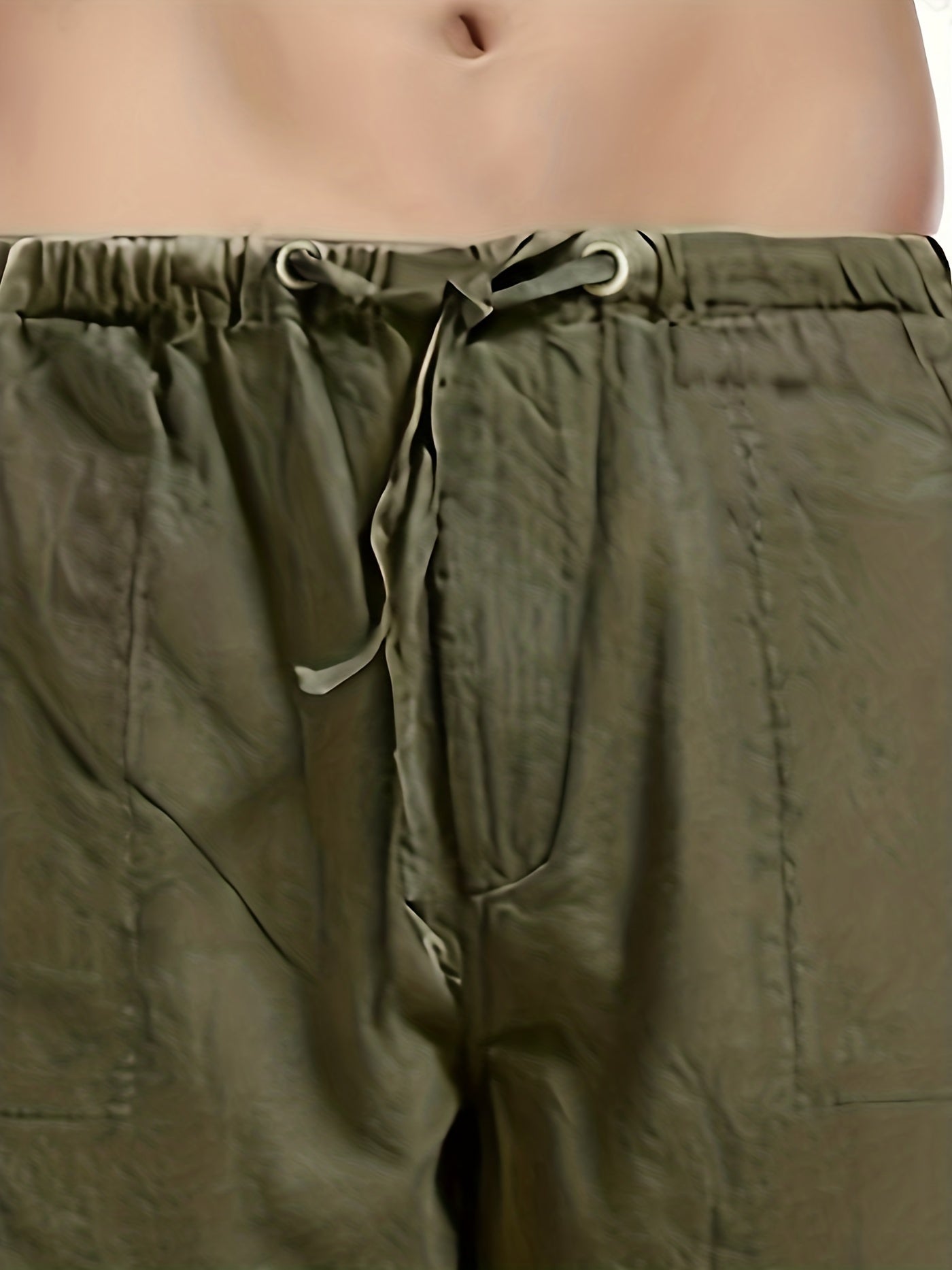 Felix | Men's Loose-Fit Trousers in Cotton-Linen Blend with Elastic Waistband