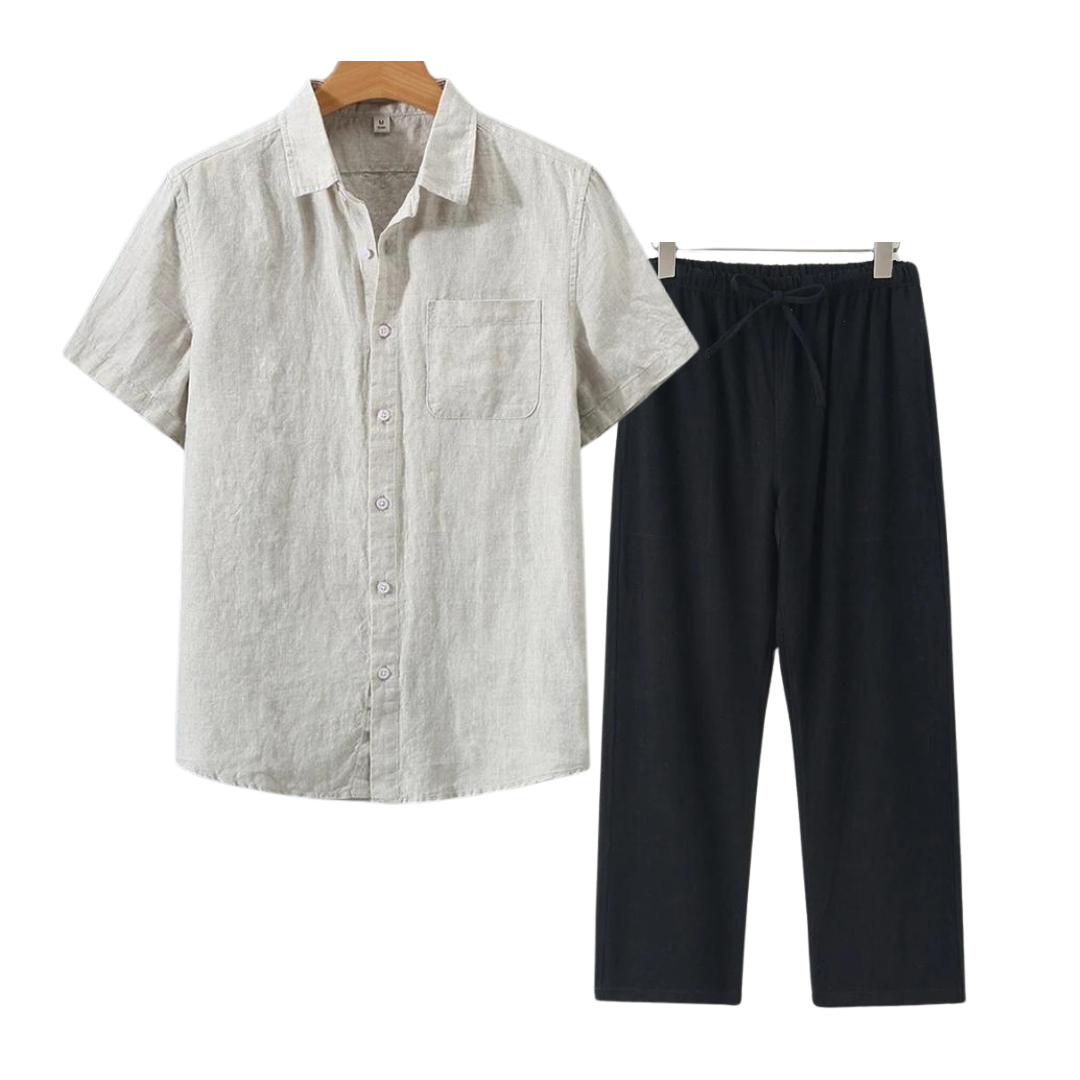 MASON | Relaxed Fit Shirt And Pants Set For Summer