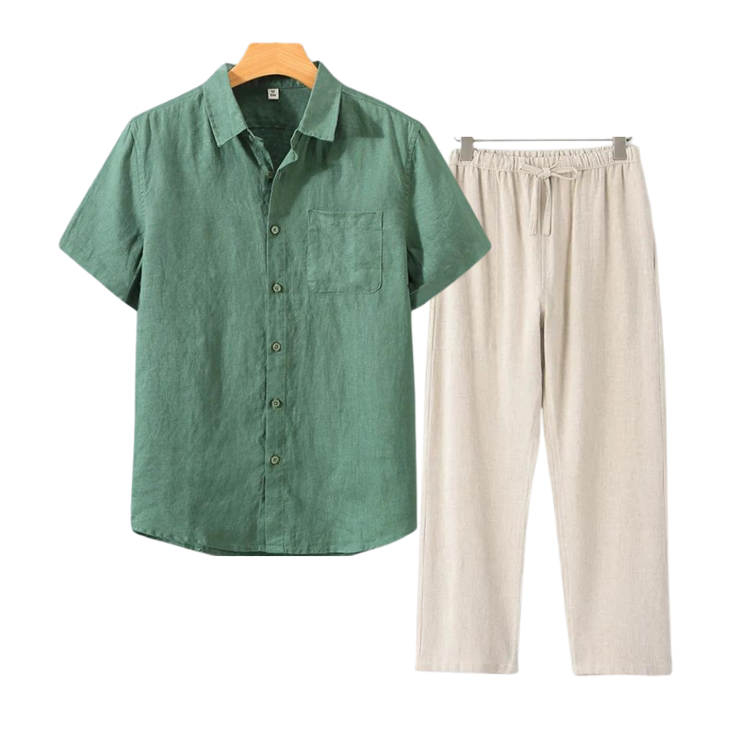 MASON | Relaxed Fit Shirt And Pants Set For Summer