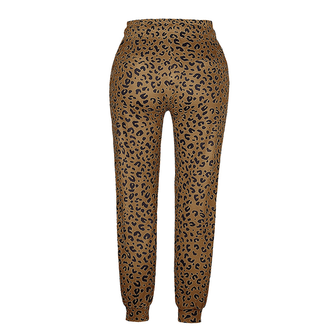 FIONA - Leopard Print Summer Trousers