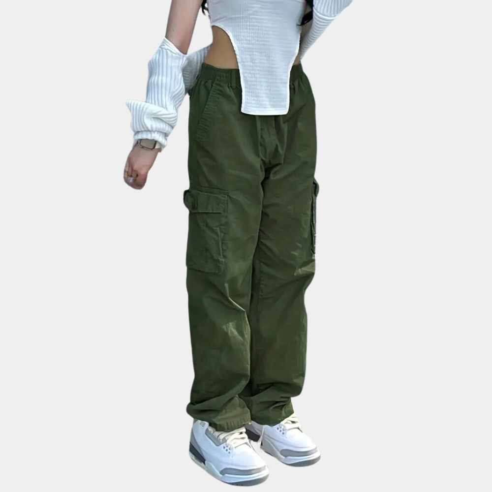 Carina - Women's Lightweight Casual Cargo Pants, Ideal for Summer Wear