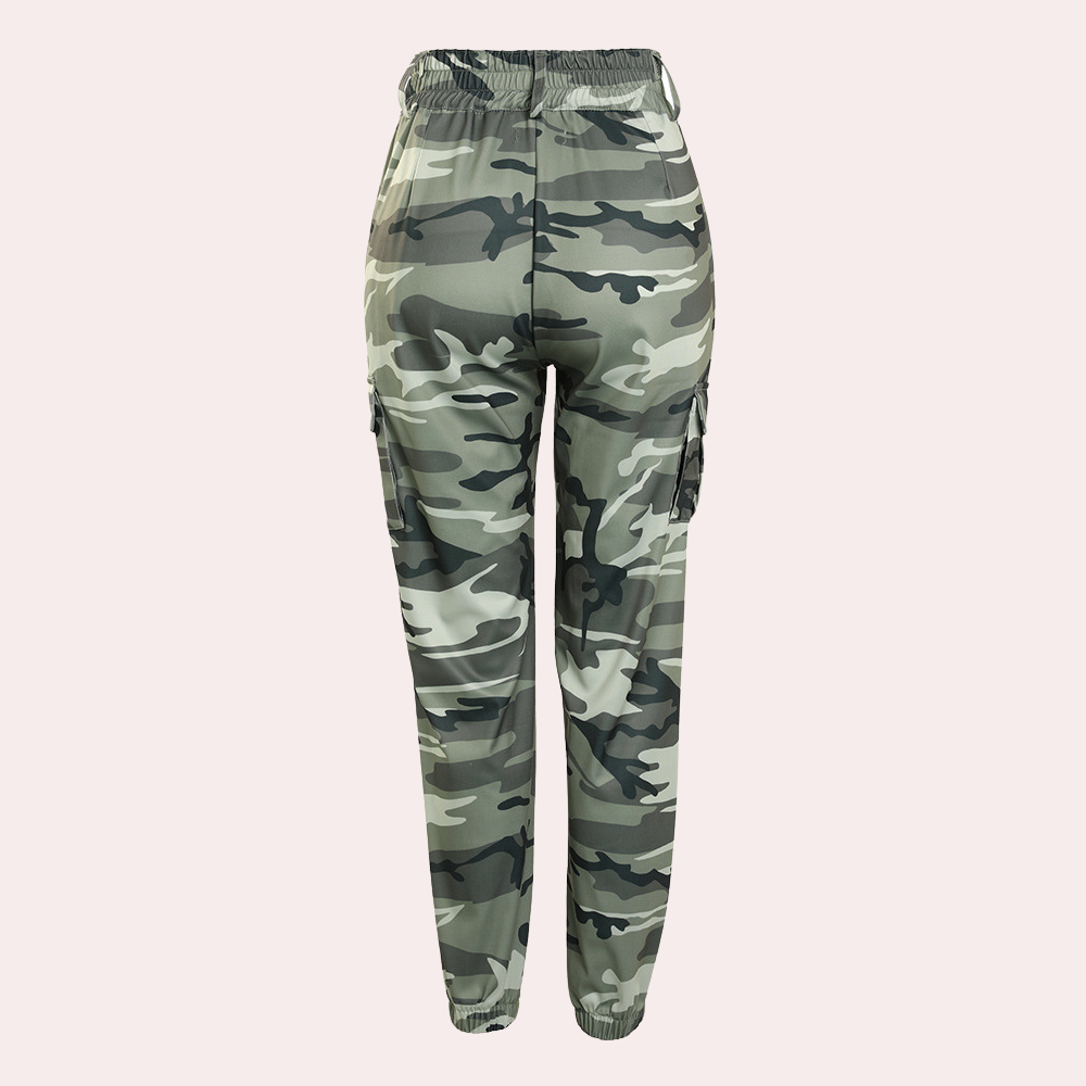 ELLA - Summer Camouflage Cargo Pants for Women