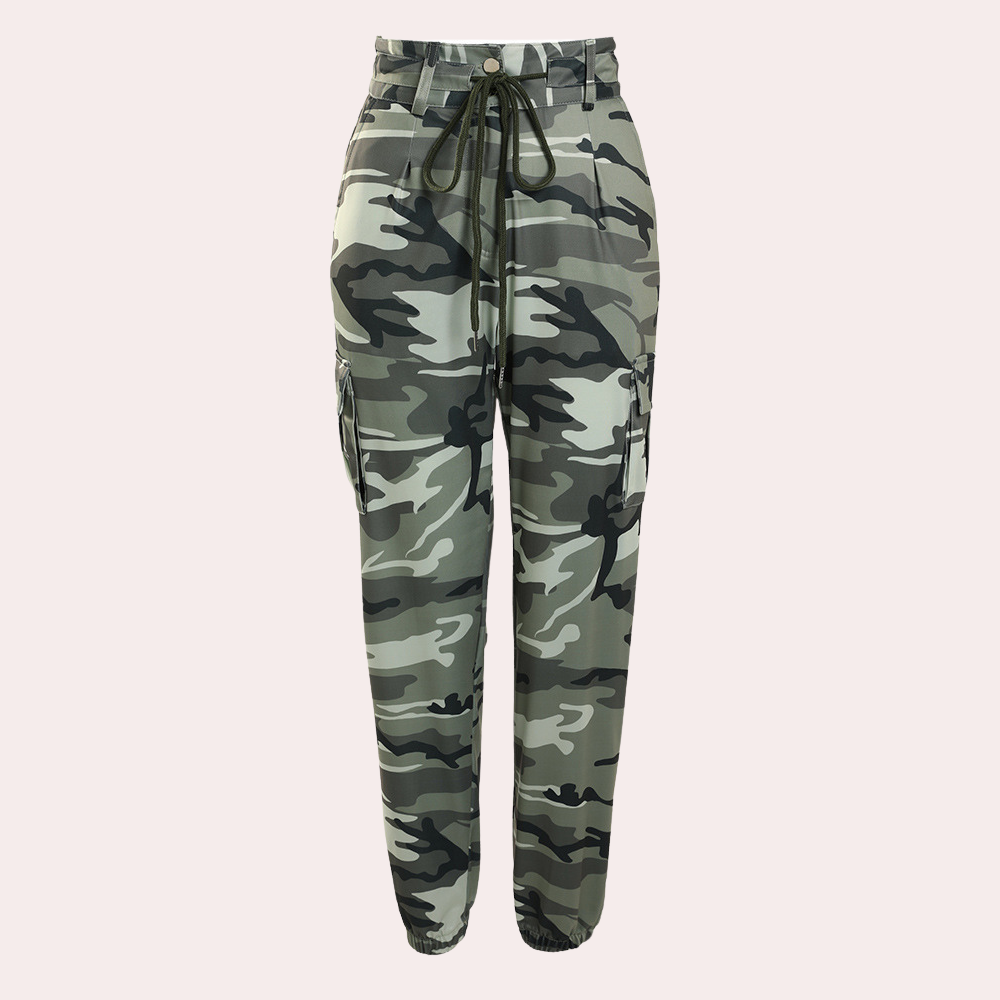 ELLA - Summer Camouflage Cargo Pants for Women