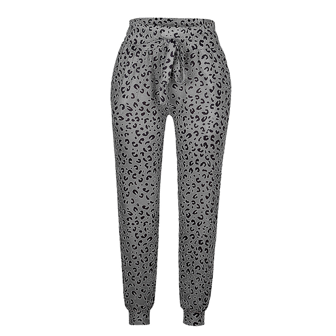 FIONA - Leopard Print Summer Trousers