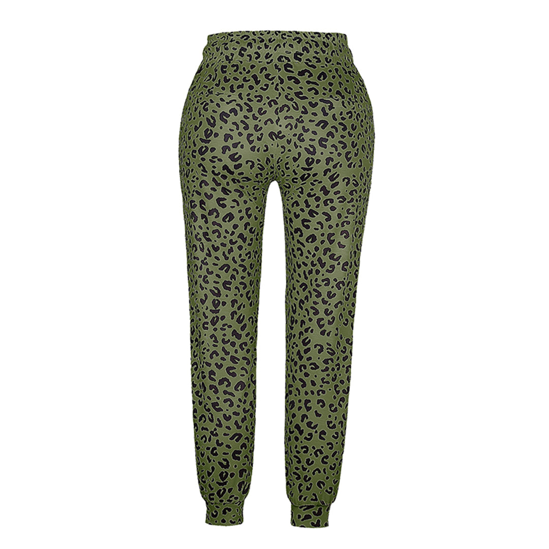 FIONA - Leopard Print Summer Trousers
