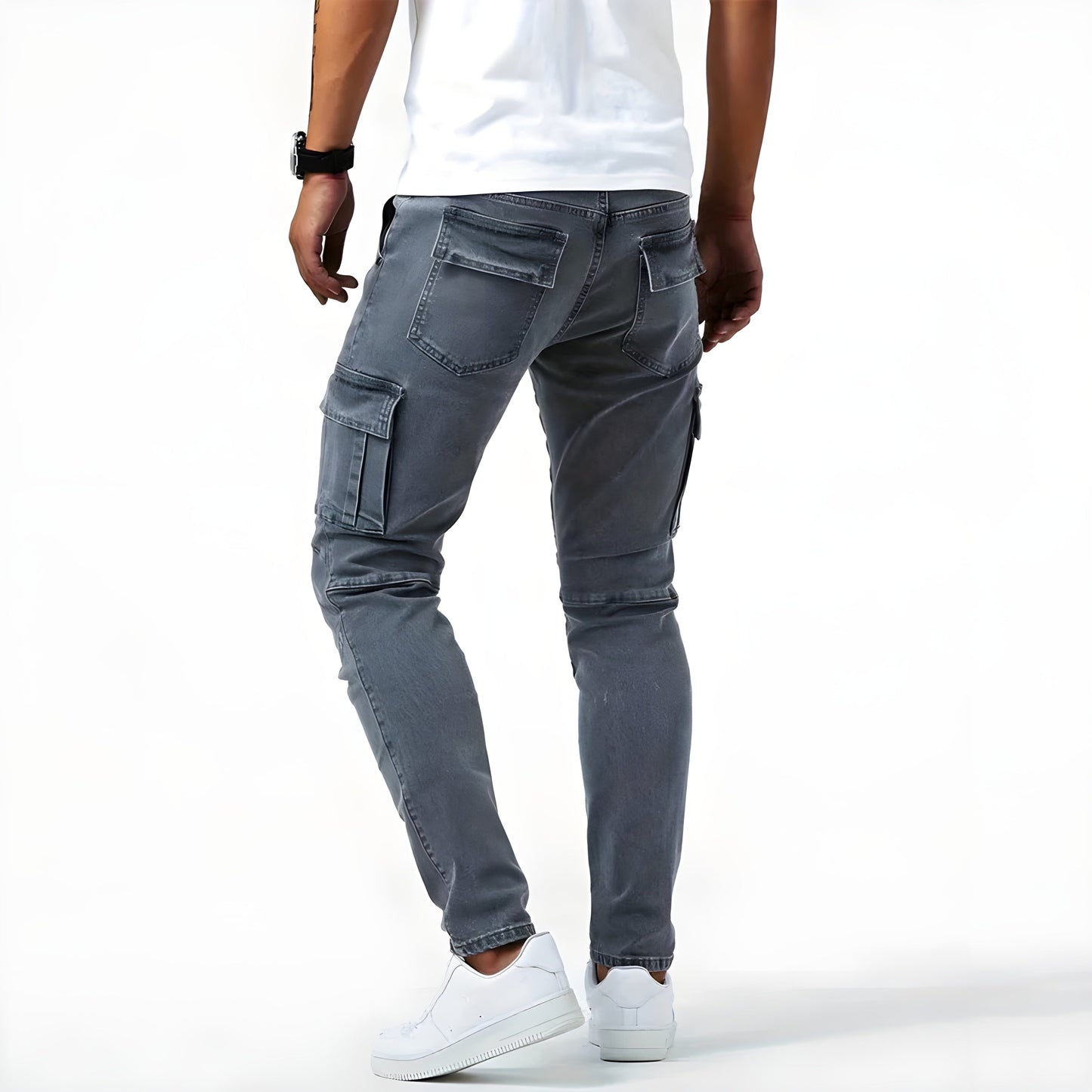 REVO | Cargo trousers with elastic band for men