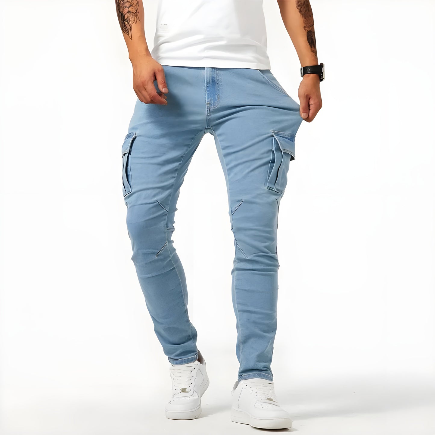 REVO | Cargo trousers with elastic band for men
