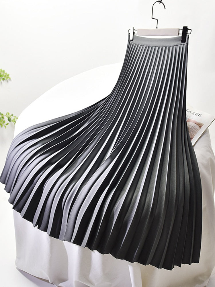 AMY - Chic High-Waisted Pleated Skirt