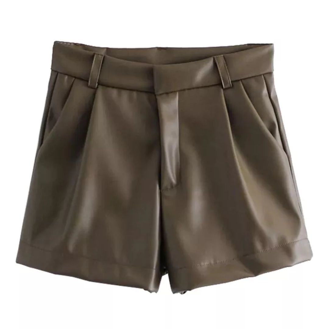 FENNA - Genuine Leather Shorts