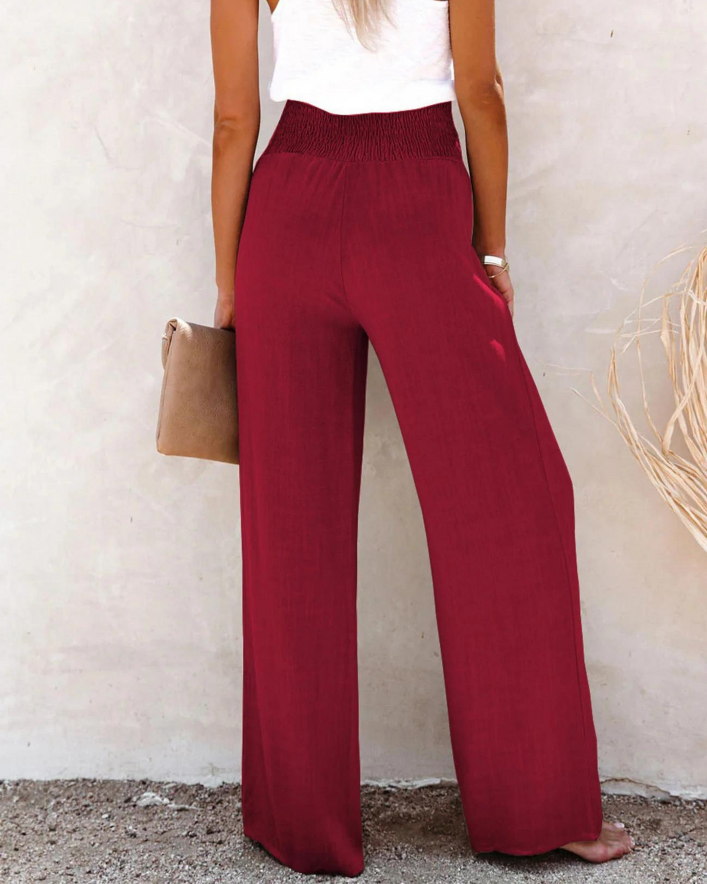 ANNA | Women's High-Waisted Summer Trousers