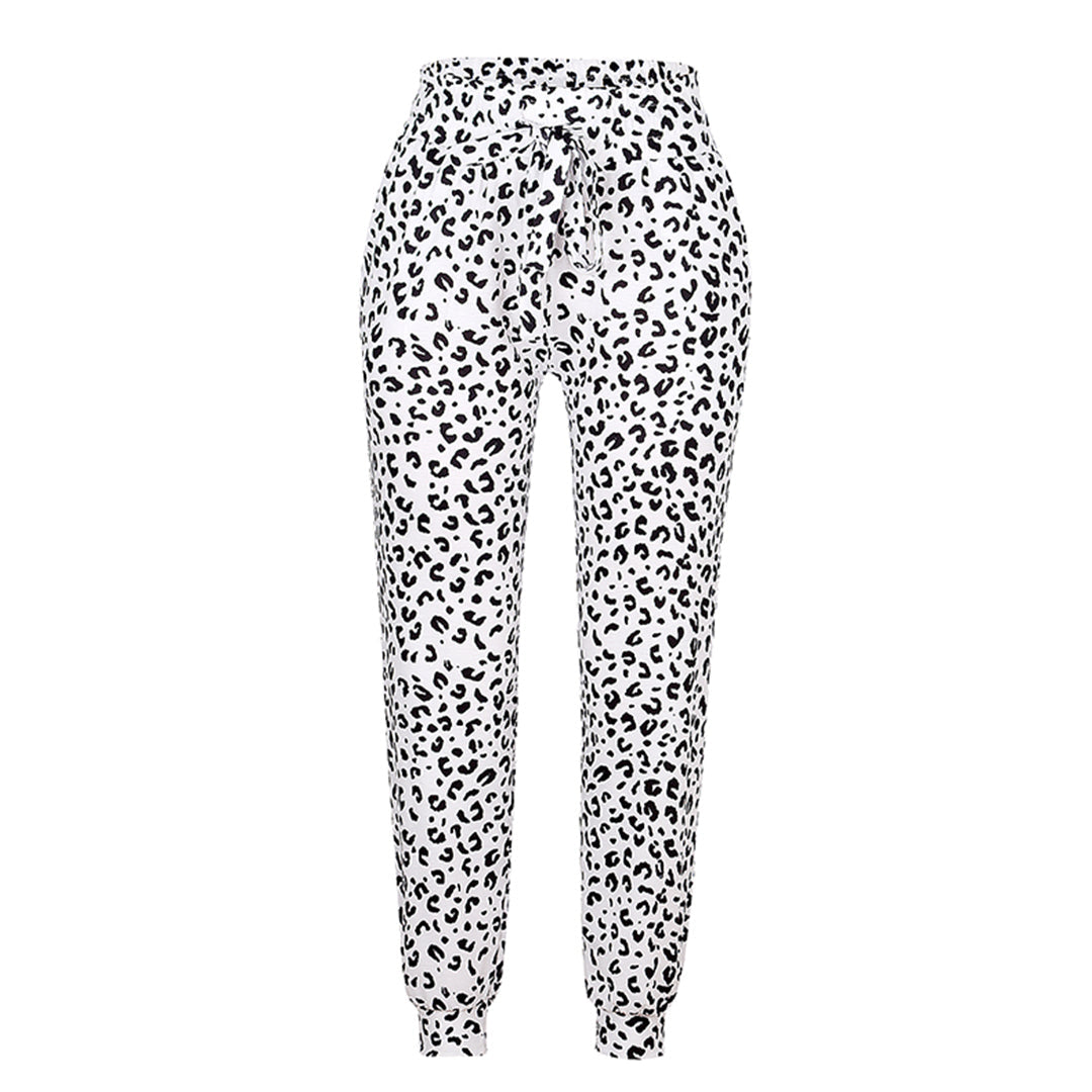 FIONA - Leopard Print Summer Trousers