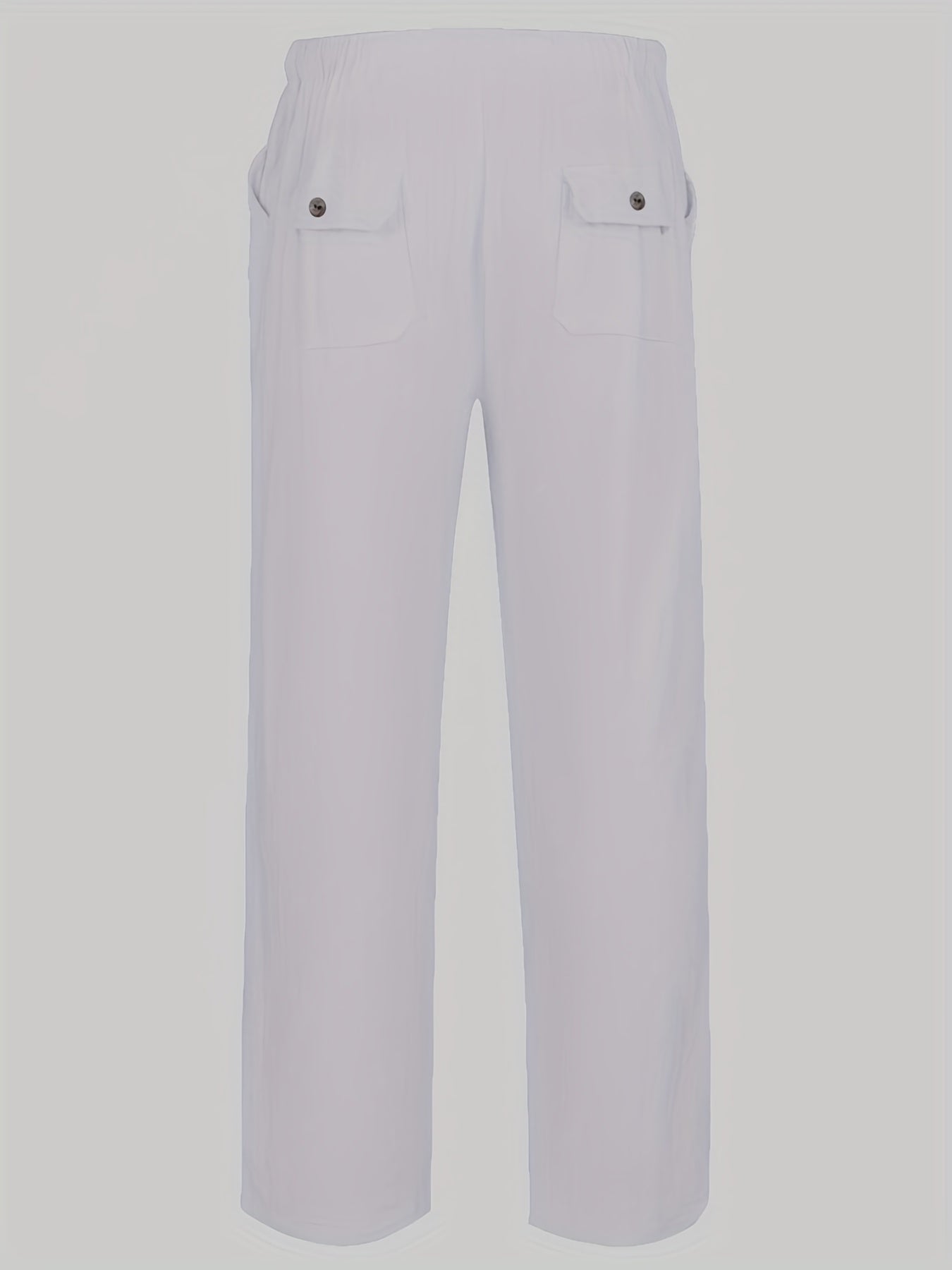 Felix | Men's Loose-Fit Trousers in Cotton-Linen Blend with Elastic Waistband