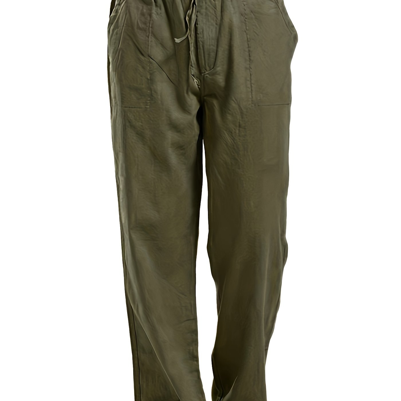 Felix | Men's Loose-Fit Trousers in Cotton-Linen Blend with Elastic Waistband