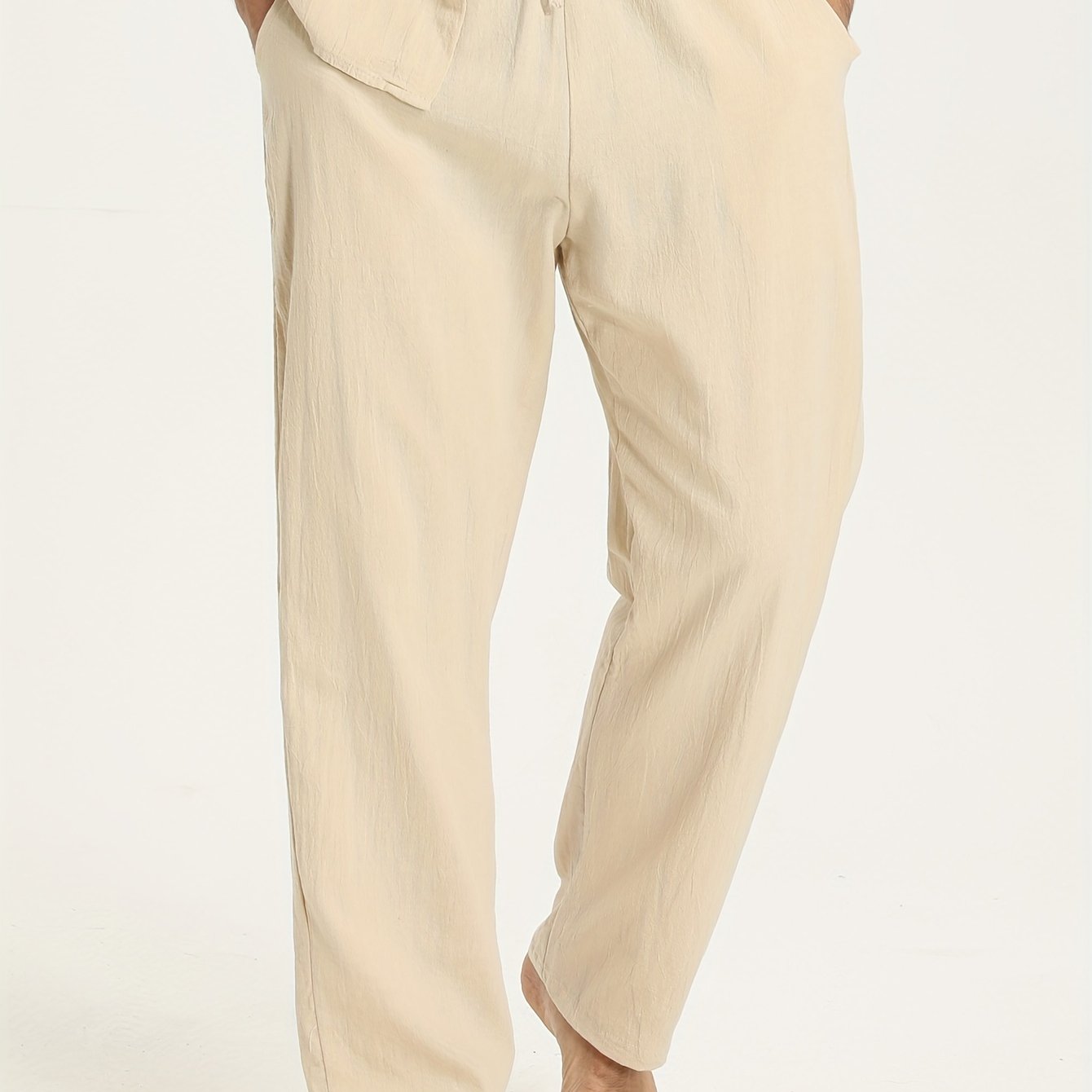 Lars | Men's Casual Cotton Trousers with Drawstring and Pockets