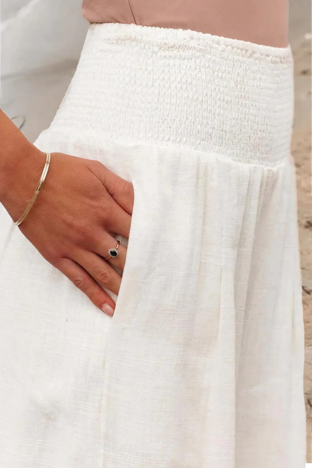 Elin – Linen Wide Leg Trousers