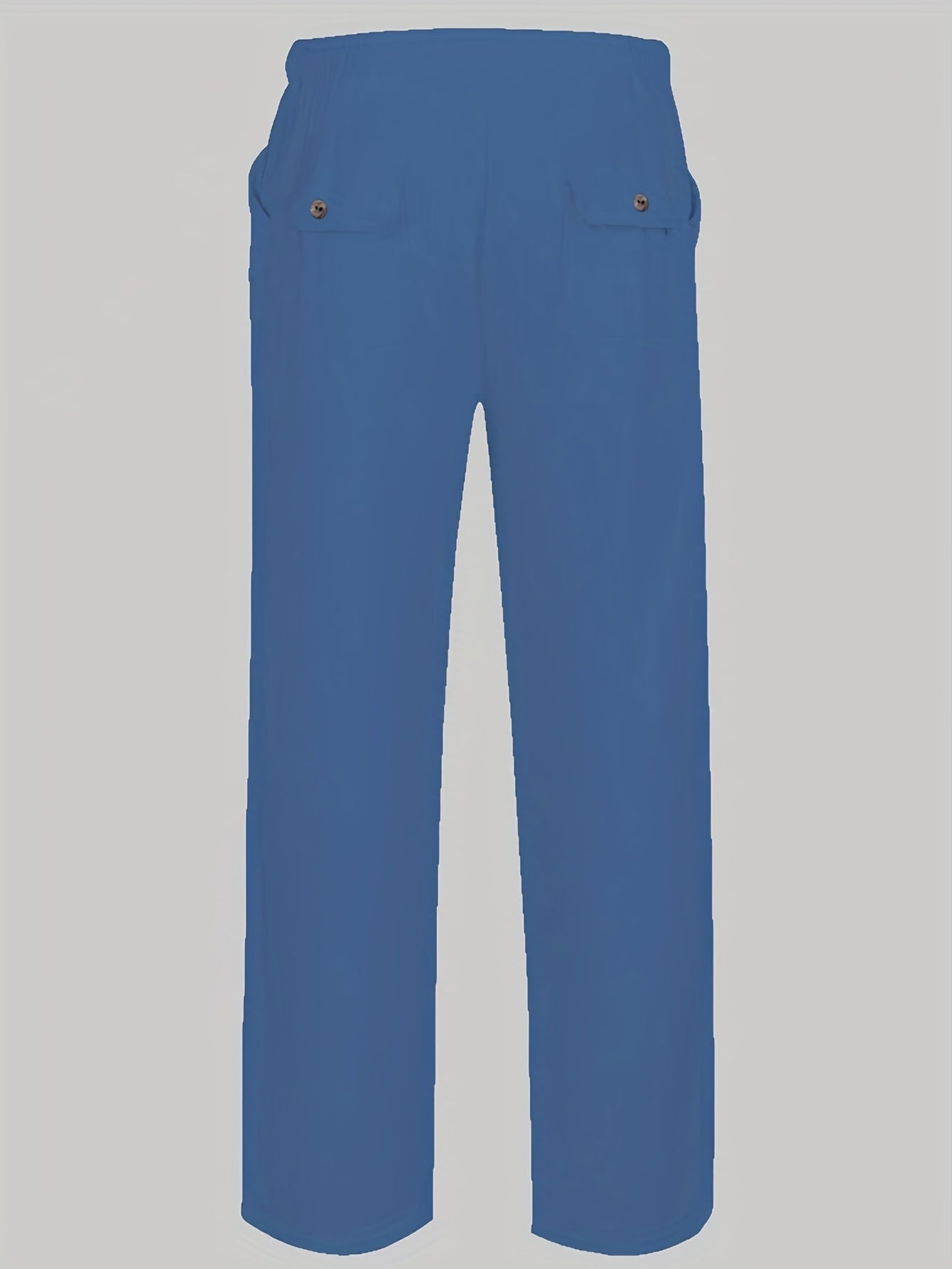 Felix | Men's Loose-Fit Trousers in Cotton-Linen Blend with Elastic Waistband