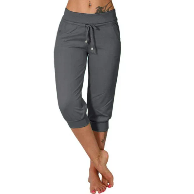 Liora Capri Trousers with Adjustable Drawstring