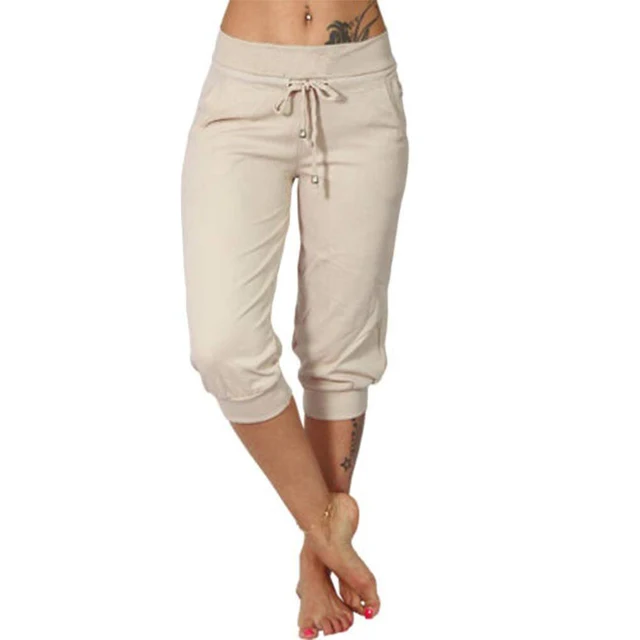 Liora Capri Trousers with Adjustable Drawstring