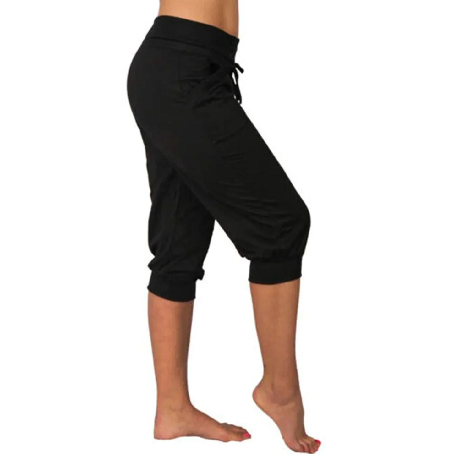 Liora Capri Trousers with Adjustable Drawstring