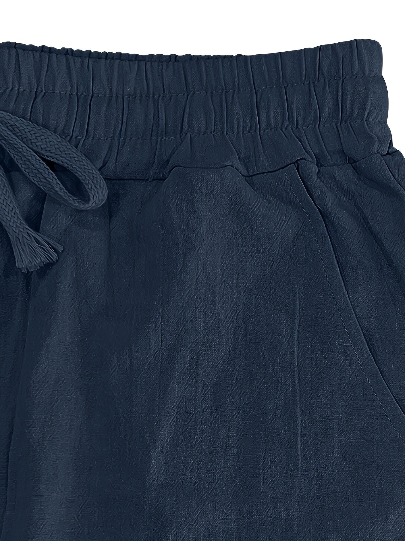 Daan | Solid Color Casual Cotton-Linen Trousers