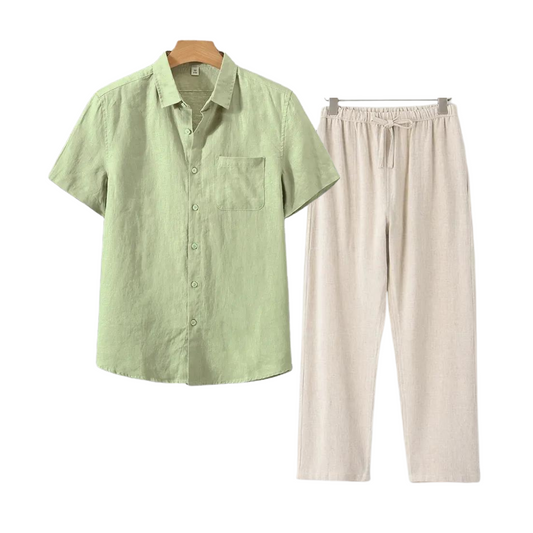 MASON | Relaxed Fit Shirt And Pants Set For Summer