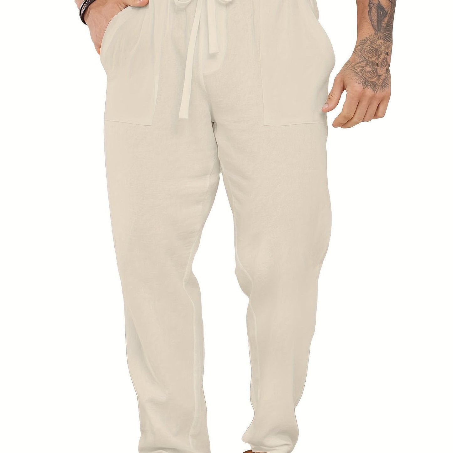 Jasper | Lightweight Casual Summer Pants with Drawstring and Elastic Waist