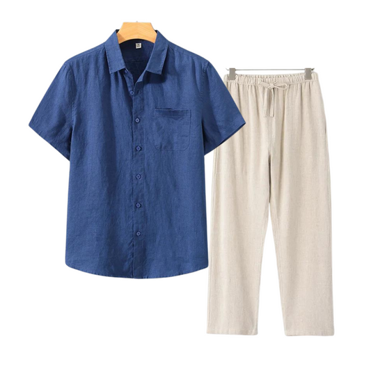 MASON | Relaxed Fit Shirt And Pants Set For Summer