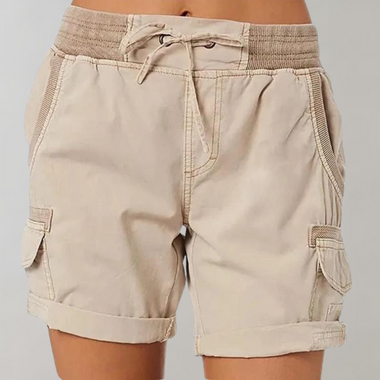 Dorthea - Women's High-Waisted Summer Shorts