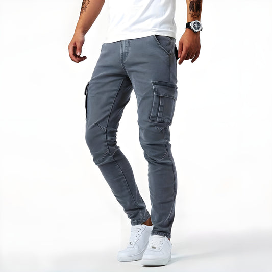 REVO | Cargo trousers with elastic band for men
