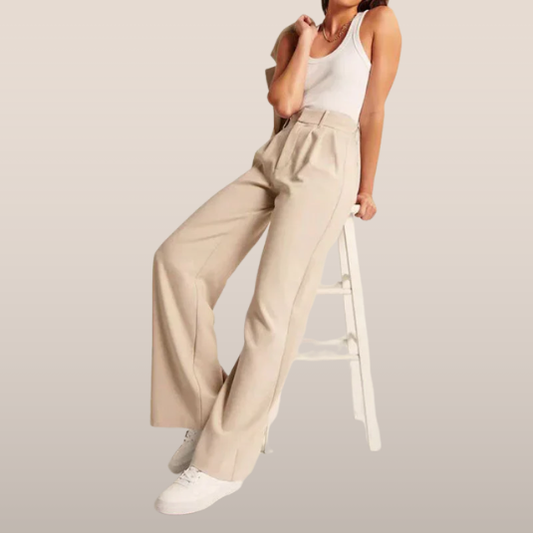 Marieke – Wide-Leg High-Waisted Trousers