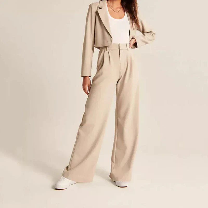Marieke – Wide-Leg High-Waisted Trousers