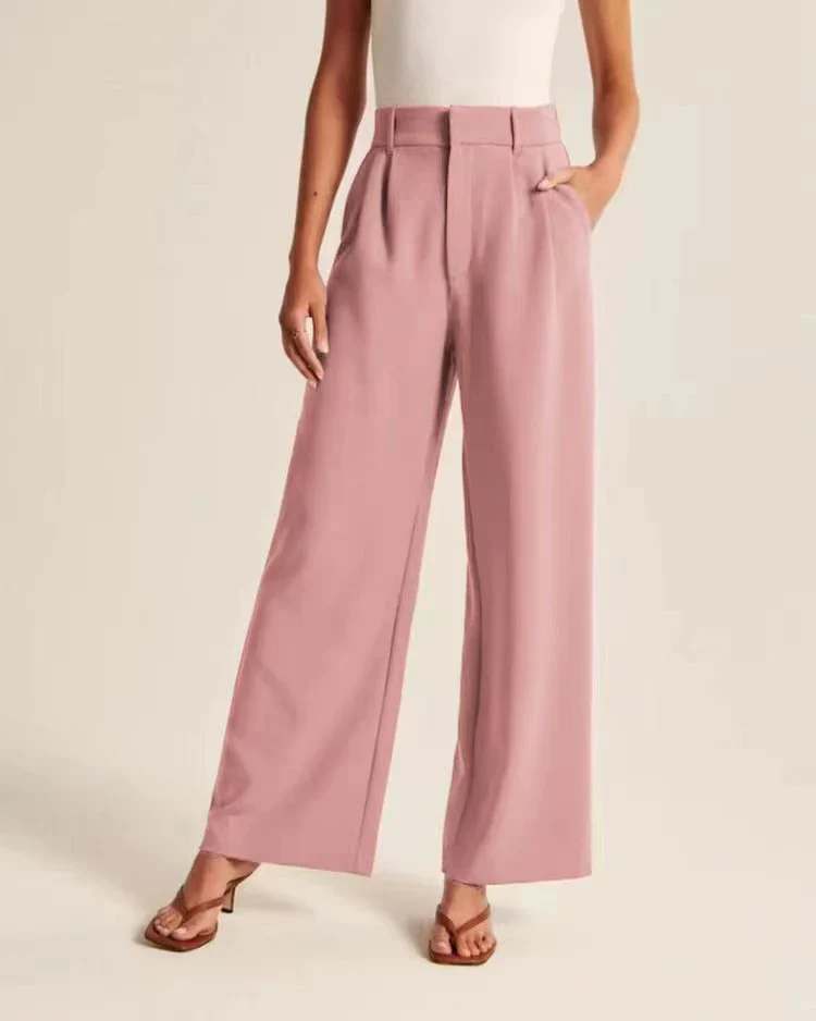 Marieke – Wide-Leg High-Waisted Trousers