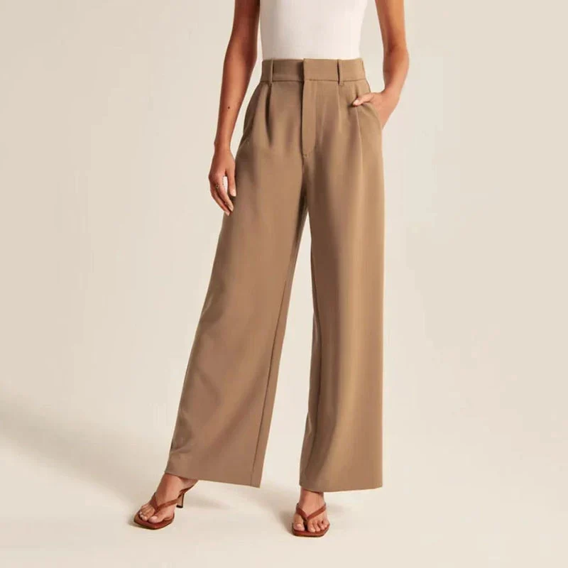 Marieke – Wide-Leg High-Waisted Trousers