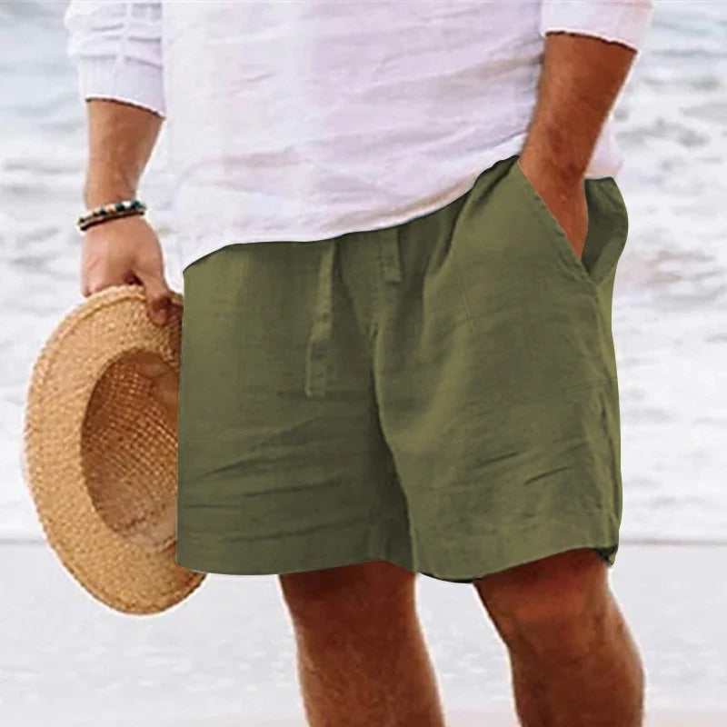 DAVID Men's Linen Shorts | Trendy Summer Essentials