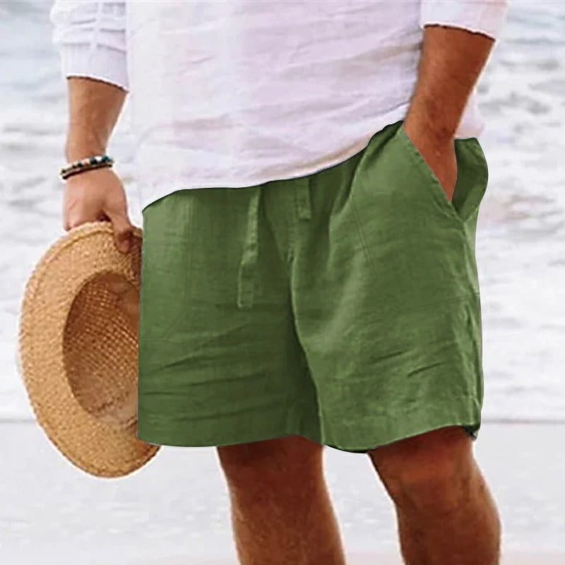 DAVID Men's Linen Shorts | Trendy Summer Essentials
